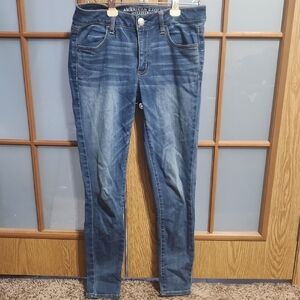 American Eagle Outfitters Women's Blue Skinny Jeans Jeggings
